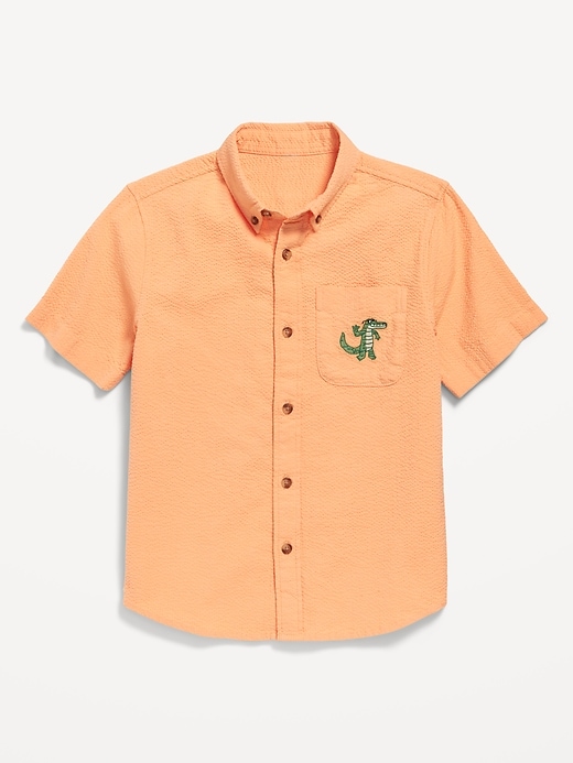 View large product image 2 of 4. Matching Short-Sleeve Graphic Pocket Shirt for Boys