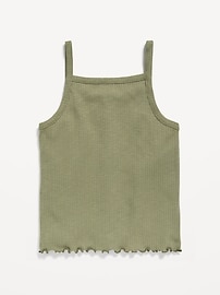 View large product image 3 of 3. Fitted Button-Front Tank Top for Girls