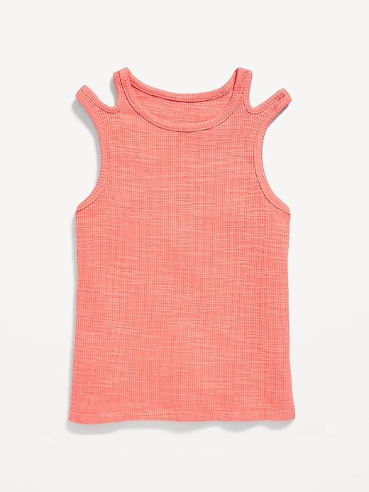 View large product image 2 of 4. Cutout-Shoulder Tank Top for Girls