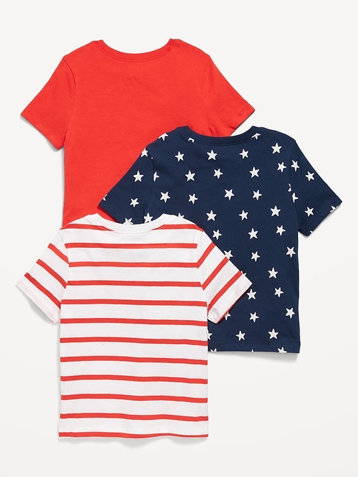 View large product image 2 of 3. Unisex Solid T-Shirt 3-Pack for Toddler