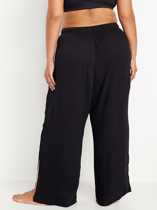 Image number 8 showing, High-Waisted Swim Cover-Up Pants