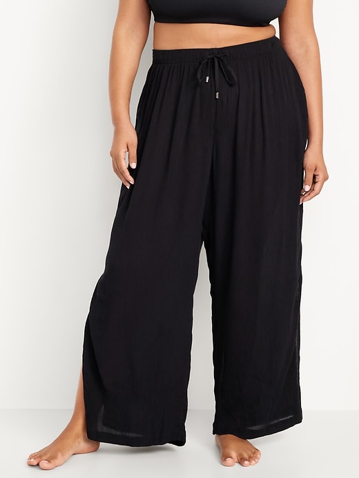 Image number 7 showing, High-Waisted Swim Cover-Up Pants