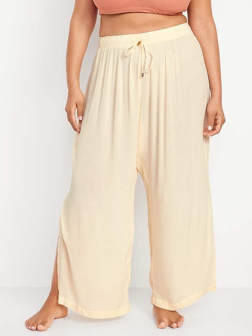 Image number 7 showing, High-Waisted Swim Cover-Up Pants