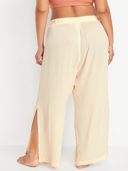 Image number 8 showing, High-Waisted Swim Cover-Up Pants
