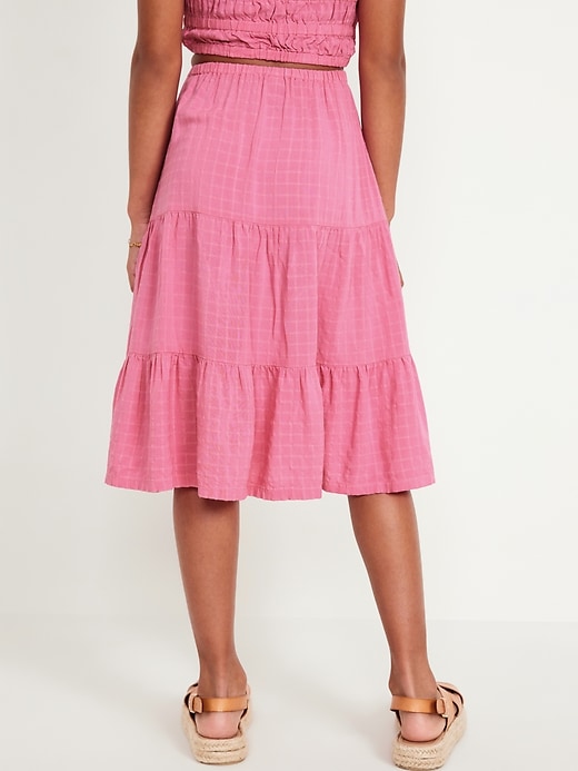 View large product image 2 of 6. Tiered Midi Skirt for Girls