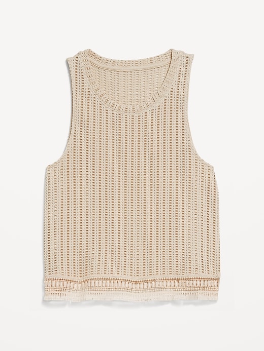 Image number 4 showing, Sleeveless Crochet Top