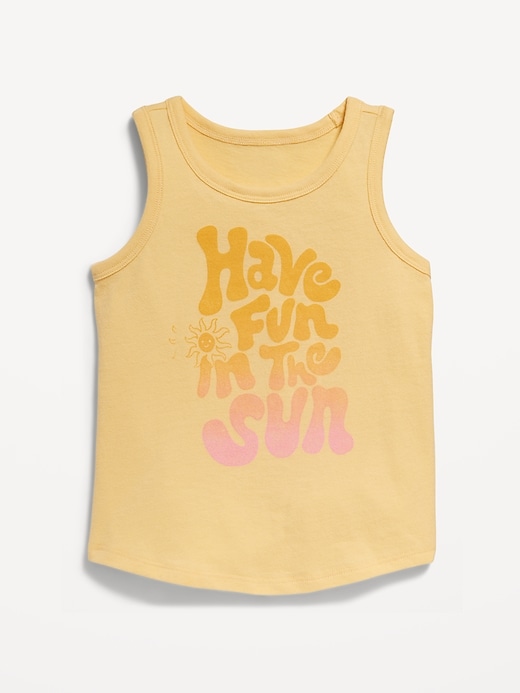 View large product image 1 of 2. Graphic Tank Top for Toddler Girls