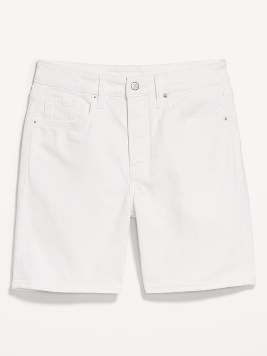 Image number 4 showing, High-Waisted OG Button-Fly Jean Shorts -- 7-inch inseam
