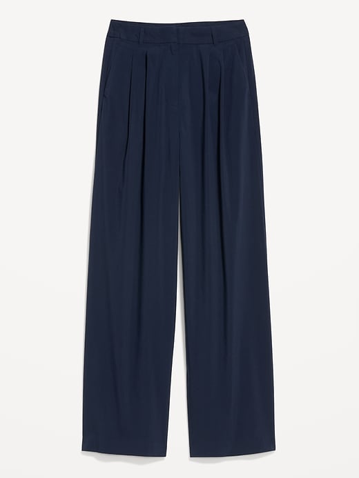 Image number 7 showing, Extra High-Waisted Poplin Super Wide-Leg Taylor Pants