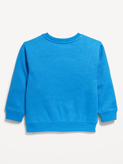View large product image 2 of 2. Oversized Crew-Neck Sweatshirt for Toddler Boys