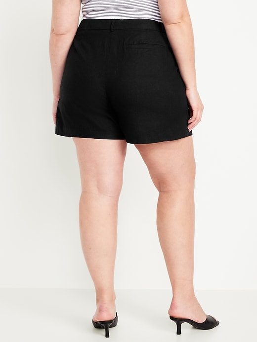 Image number 8 showing, Extra High-Waisted Taylor Trouser Shorts -- 5-inch inseam