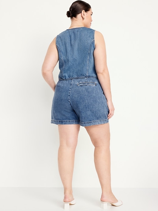 Image number 8 showing, Extra High-Waisted Taylor Trouser Shorts -- 5-inch inseam