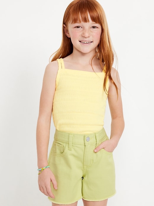 View large product image 1 of 3. Sleeveless Fitted Smocked Tank Top for Girls