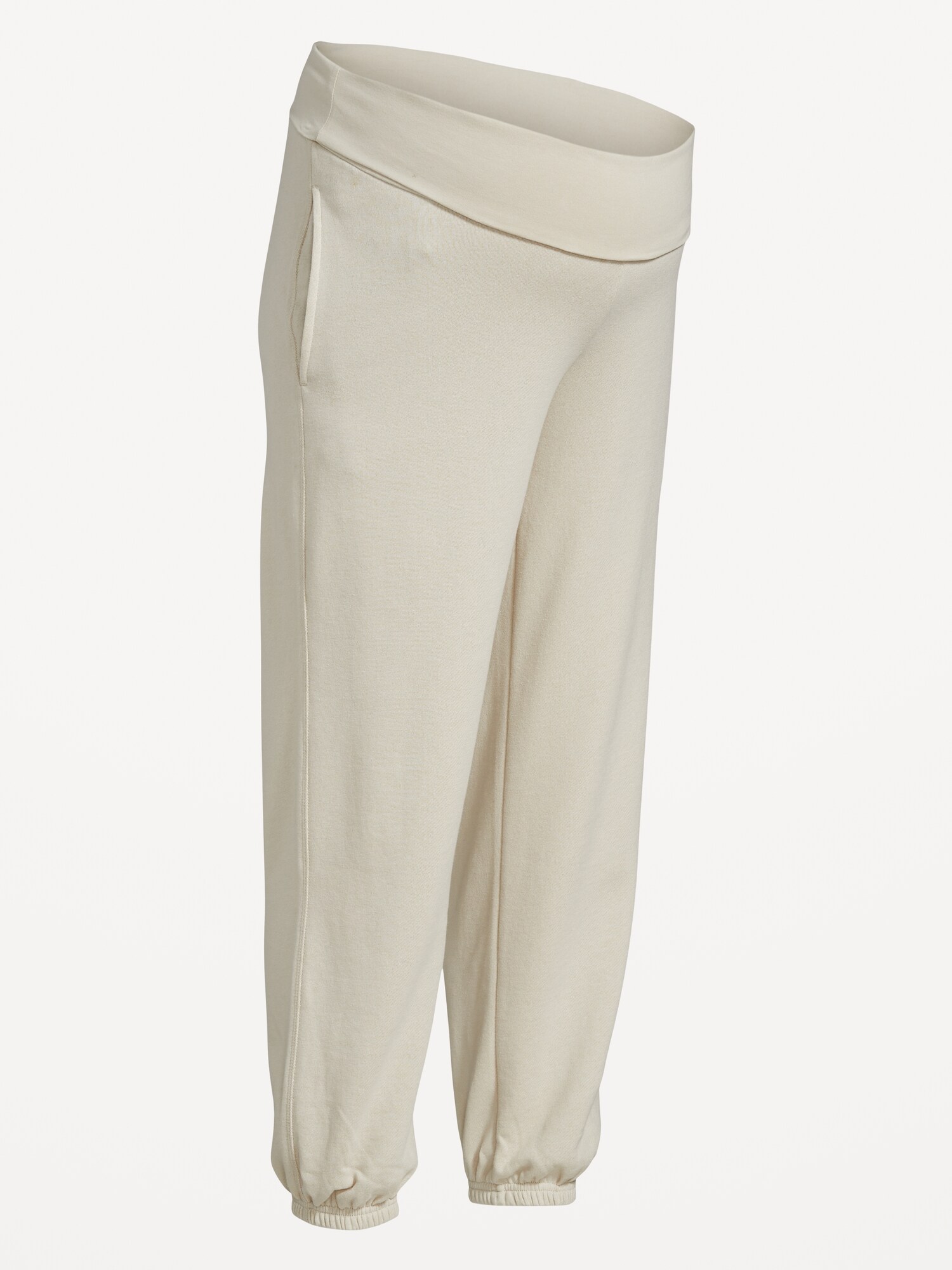 Женские брюки Old Navy Maternity Rollover-Waist Jogger Sweatpants, цвет: Костяной — фото 4