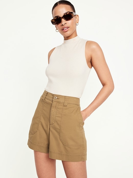 Image number 3 showing, High-Waisted OGC Chino Shorts -- 5-inch inseam