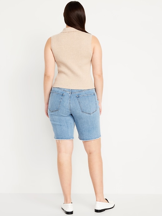 Image number 6 showing, High-Waisted OG Jean Shorts -- 9-inch inseam