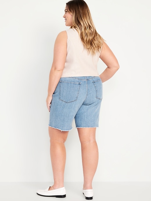 Image number 8 showing, High-Waisted OG Jean Shorts -- 9-inch inseam