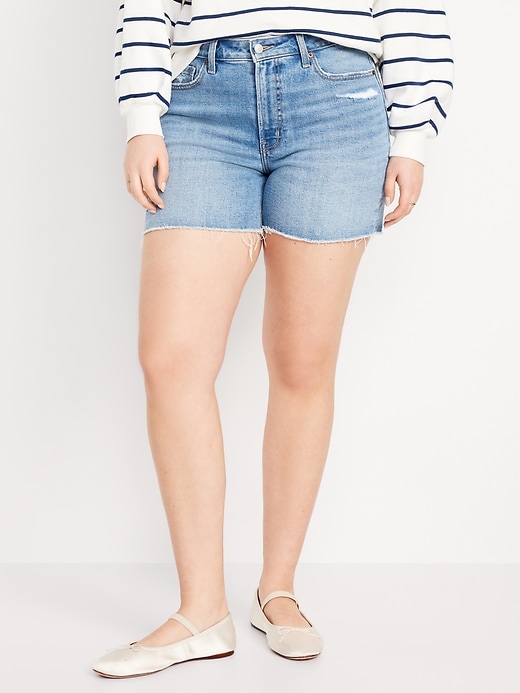 Image number 5 showing, High-Waisted OG Jean Shorts -- 5-inch inseam