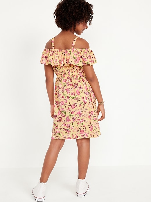 View large product image 2 of 3. Off-Shoulder Ruffle-Trim Dress for Girls