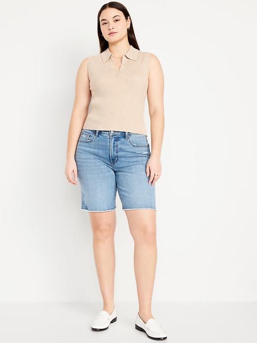 Image number 5 showing, High-Waisted OG Jean Shorts -- 9-inch inseam