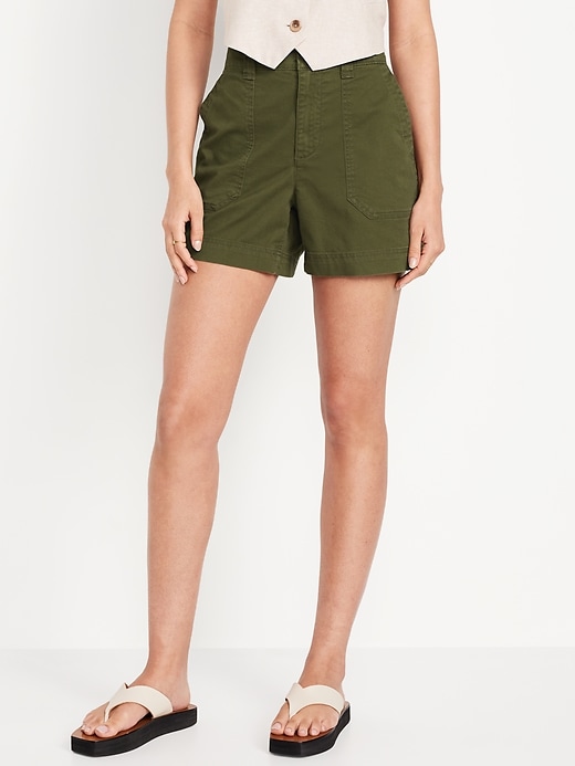 Image number 1 showing, High-Waisted OGC Chino Shorts -- 5-inch inseam