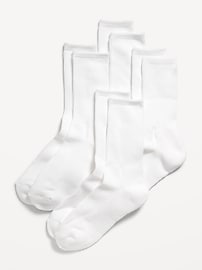 Image number 1 showing, Crew Socks 4-Pack