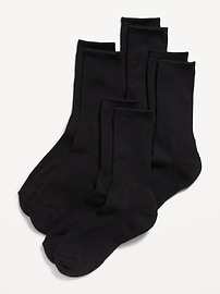 Image number 1 showing, Crew Socks 4-Pack