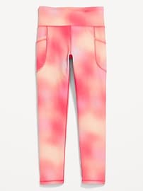 View large product image 4 of 5. High-Waisted PowerSoft Side-Pocket Leggings for Girls