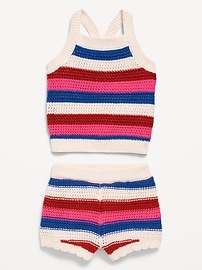 View large product image 3 of 4. Sleeveless Sweater-Knit Tank and Shorts Set for Baby