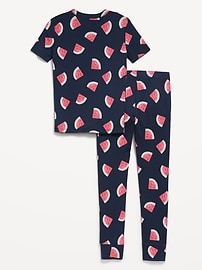 View large product image 3 of 3. Printed Snug-Fit Pajama Set for Girls