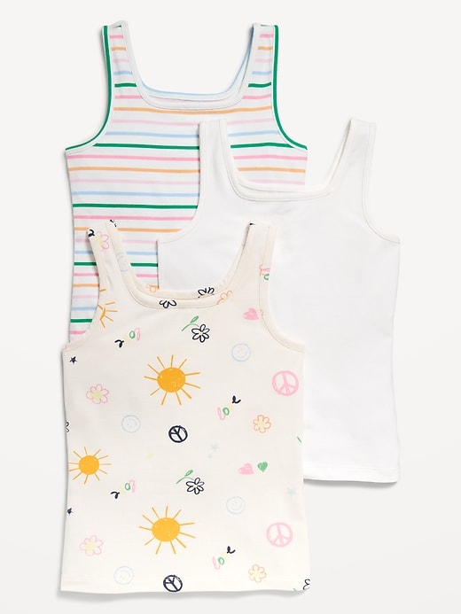 View large product image 1 of 1. Fitted Tank Top 3-Pack for Girls