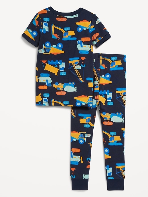 View large product image 2 of 2. Unisex Snug-Fit Printed Pajama Set for Toddler & Baby