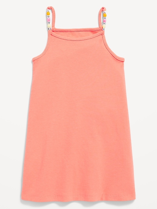 View large product image 1 of 2. Sleeveless Beaded Charm Cami Dress for Girls