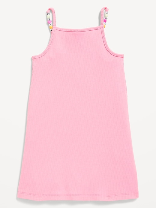 View large product image 2 of 4. Sleeveless Beaded Charm Cami Dress for Girls