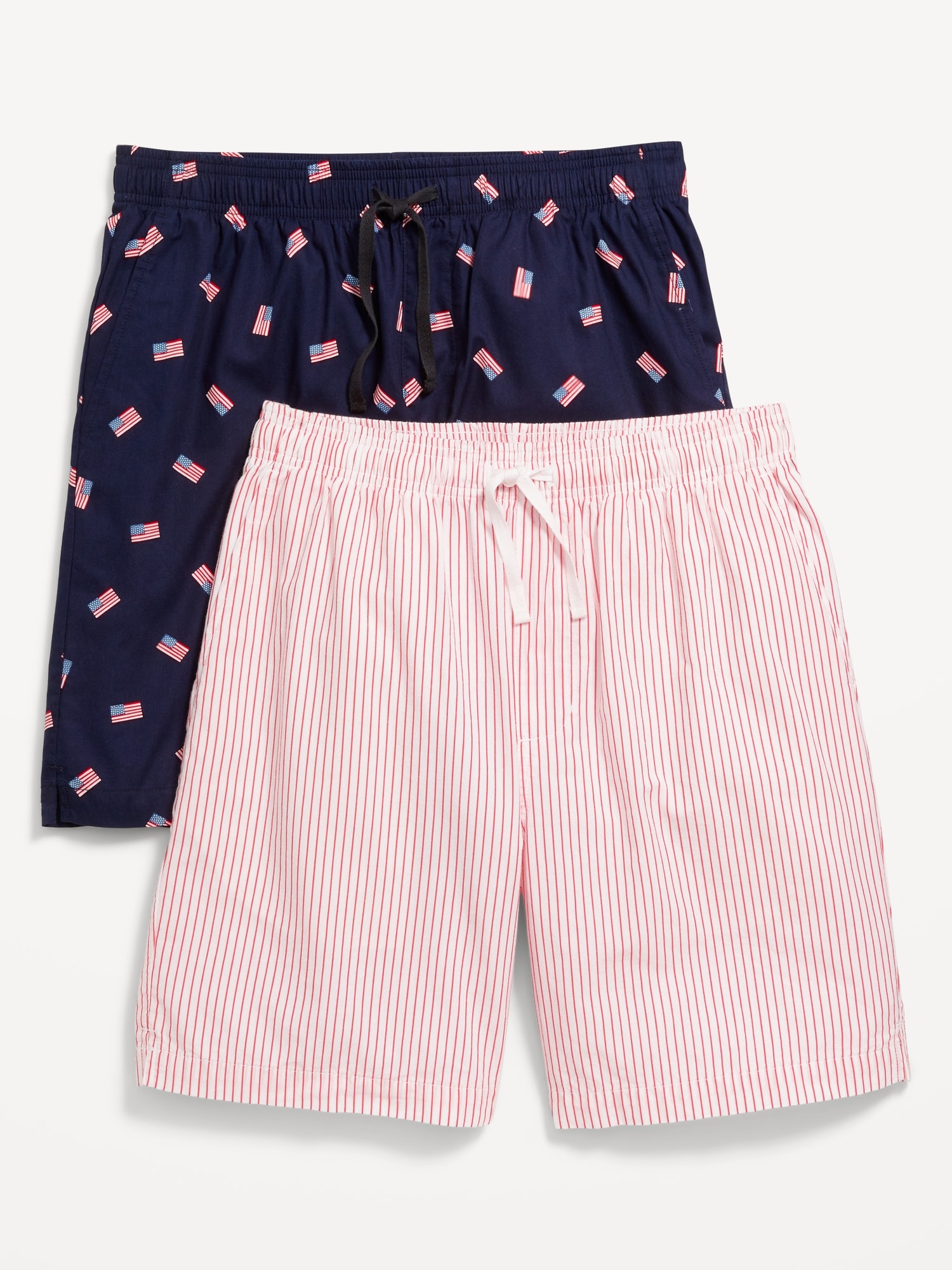 2-Pack Poplin Pajama Shorts - 7-inch inseam