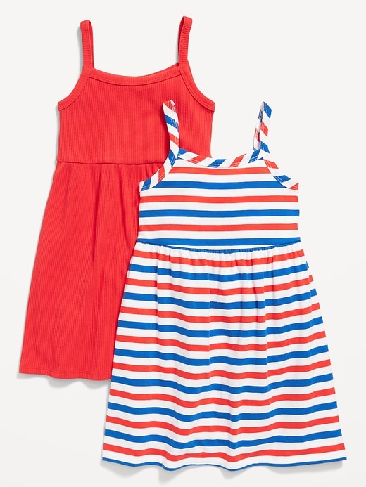 View large product image 1 of 2. Sleeveless Fit and Flare Dress 2-Pack for Toddler Girls