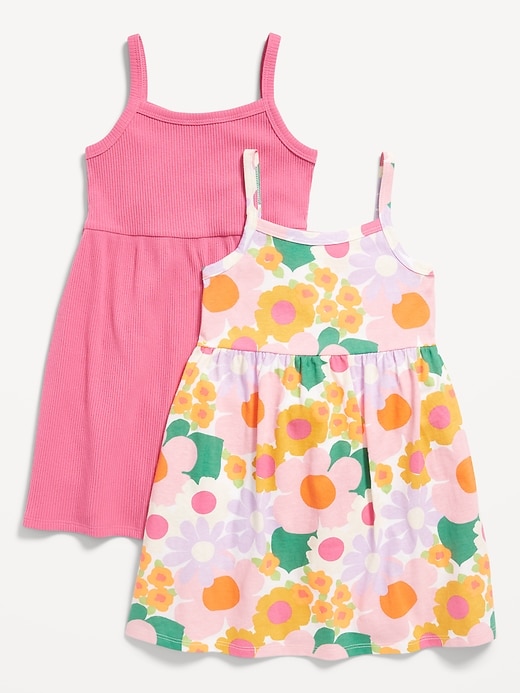 View large product image 1 of 3. Sleeveless Fit and Flare Dress 2-Pack for Toddler Girls