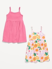 View large product image 3 of 3. Sleeveless Fit and Flare Dress 2-Pack for Toddler Girls