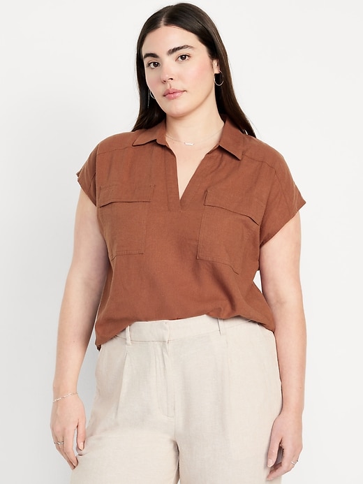 Image number 5 showing, Dolman-Sleeve Utility Top