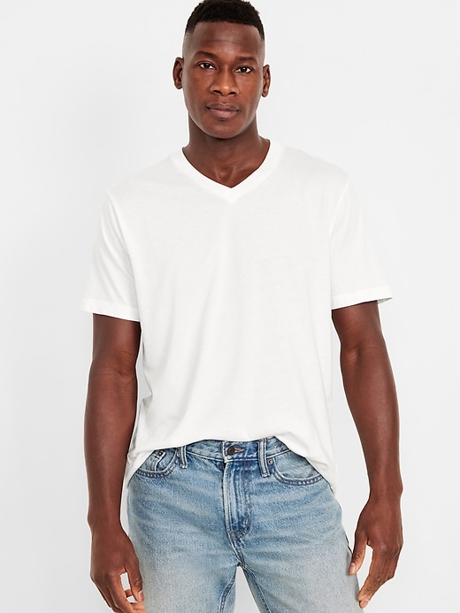 Image number 6 showing, Soft-Washed V-Neck T-Shirt 3-Pack