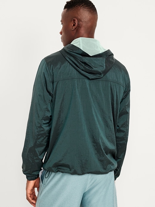 Image number 4 showing, Wind-Resistant Hooded Zip Jacket