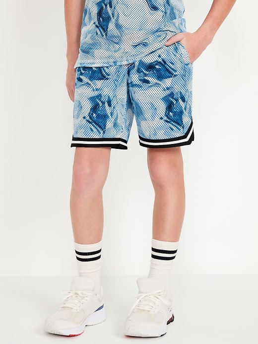 View large product image 1 of 4. Mesh Basketball Shorts for Boys (At Knee)