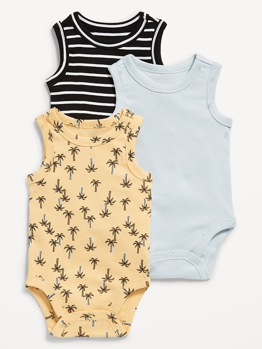 View large product image 1 of 3. Sleeveless Bodysuit 3-Pack for Baby