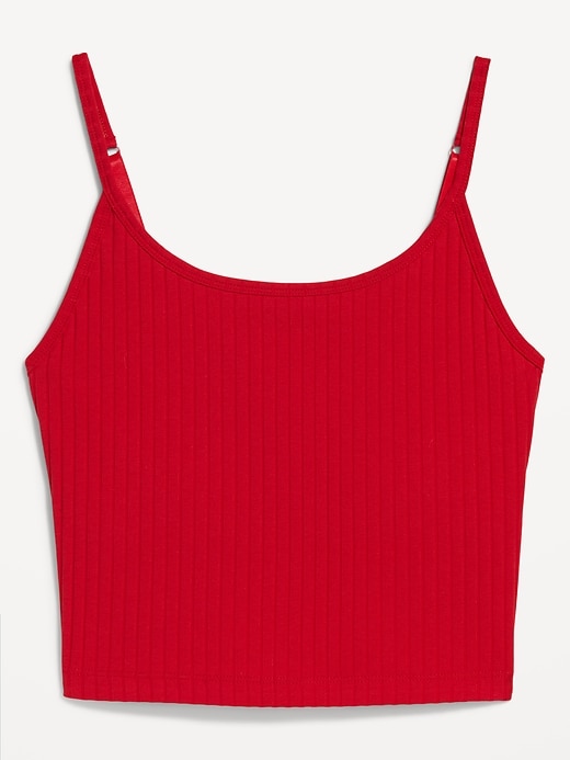 Image number 4 showing, Fitted Ultra-Crop Ribbed Cami