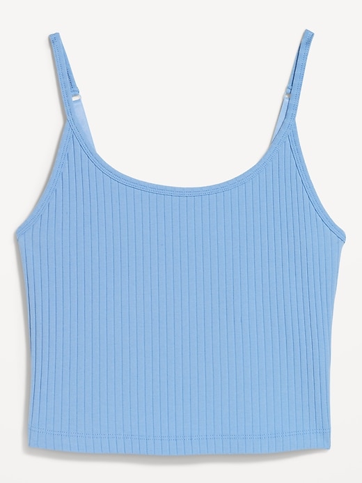 Image number 4 showing, Fitted Ultra-Crop Ribbed Cami