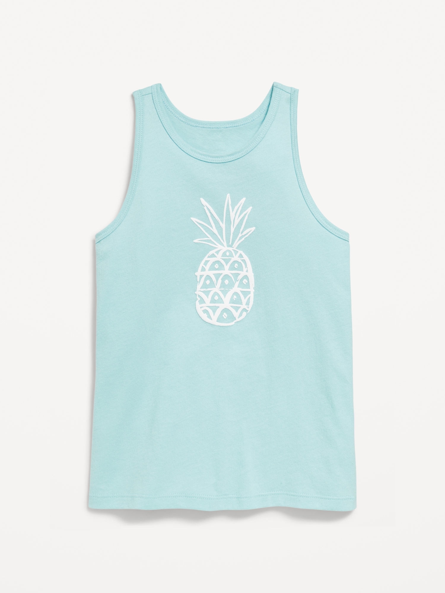 Back Cutout Graphic Tank Top for Girls