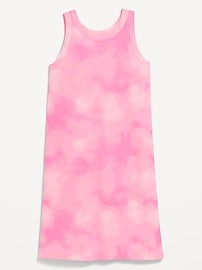 View large product image 3 of 3. Printed Sleeveless Rib-Knit Dress for Girls