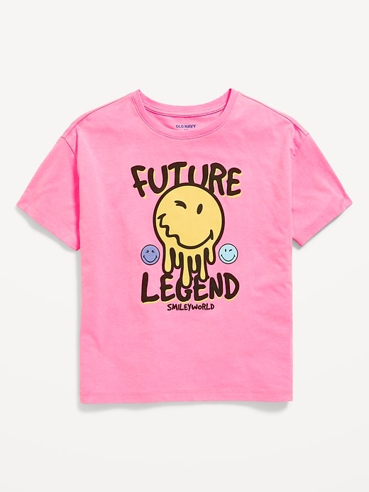 View large product image 1 of 1. Oversized Licensed Graphic T-Shirt for Girls