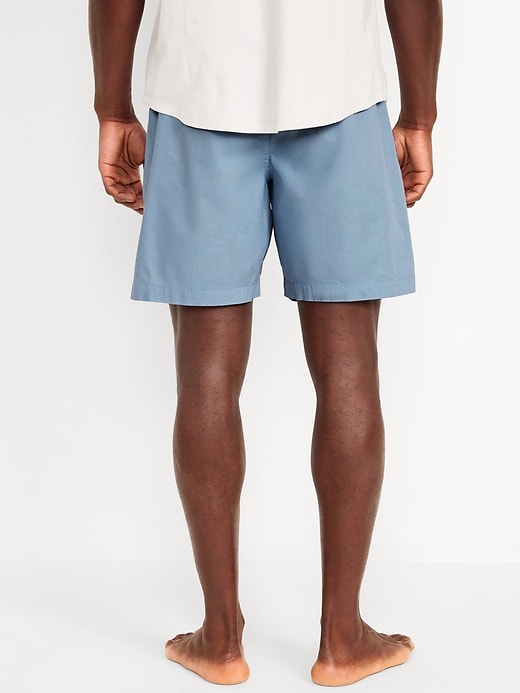 Image number 4 showing, Poplin Pajama Shorts -- 7-inch inseam