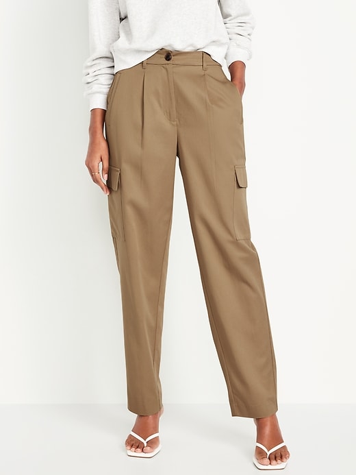 Image number 1 showing, Extra High-Waisted Taylor Cargo Pants
